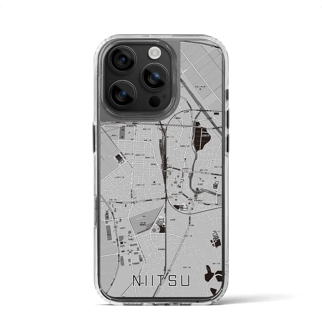 【新津（新潟県）】地図柄iPhoneケース（MagSafeタイプ）