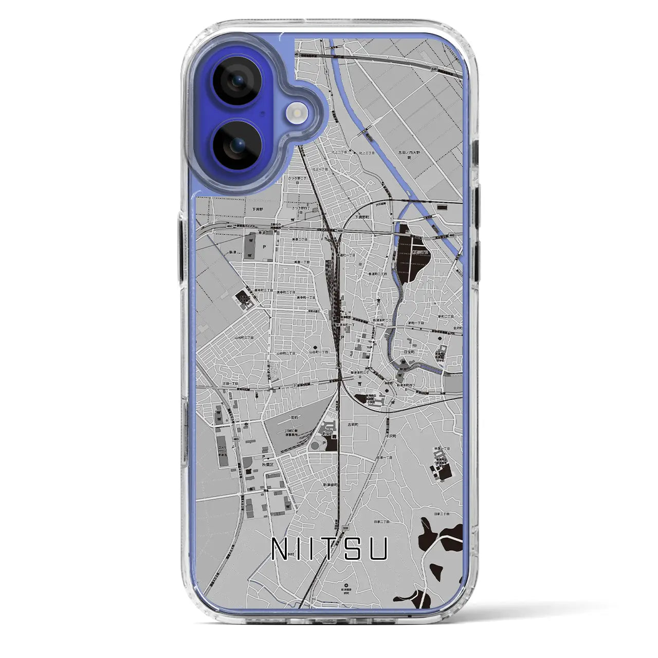 【新津（新潟県）】地図柄iPhoneケース（MagSafeタイプ）