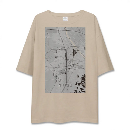 【新津（新潟県）】地図柄ビッグシルエットTシャツ