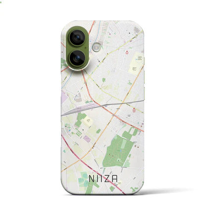 【新座（埼玉県）】地図柄iPhoneケース（バックカバータイプ）