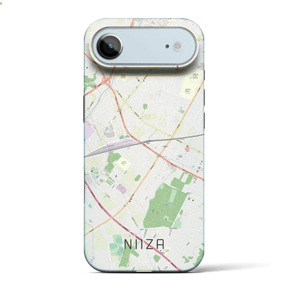 【新座（埼玉県）】地図柄iPhoneケース（バックカバータイプ）