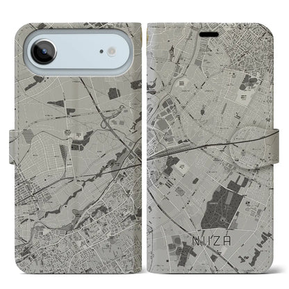 【新座（埼玉県）】地図柄iPhoneケース（手帳タイプ）