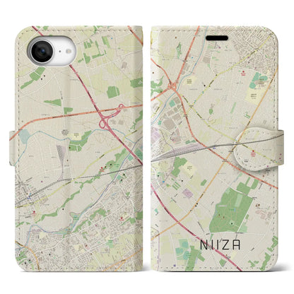 【新座（埼玉県）】地図柄iPhoneケース（手帳タイプ）