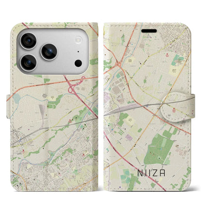 【新座（埼玉県）】地図柄iPhoneケース（手帳タイプ）