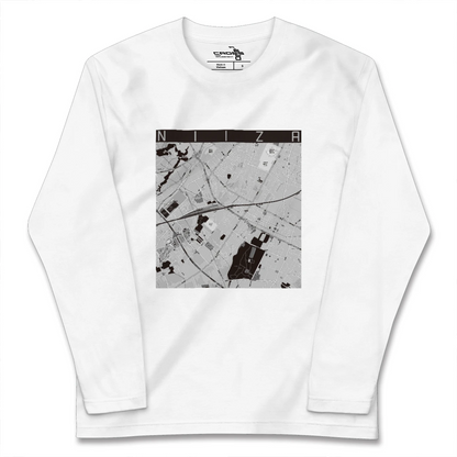 【新座（埼玉県）】地図柄ロングスリーブTシャツ