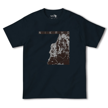 【にかほ（秋田県）】地図柄ヘビーウェイトTシャツ