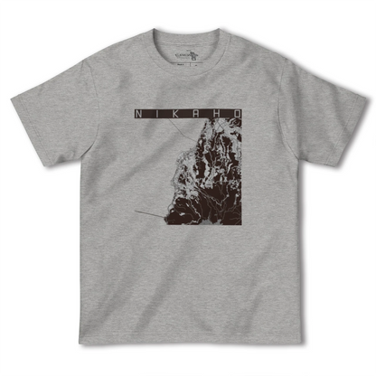 【にかほ（秋田県）】地図柄ヘビーウェイトTシャツ