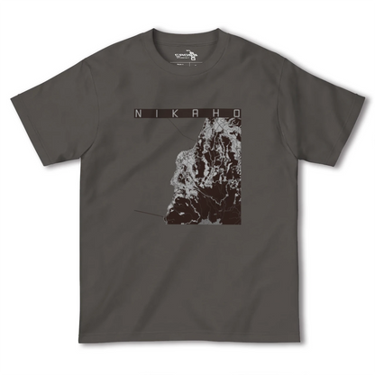 【にかほ（秋田県）】地図柄ヘビーウェイトTシャツ