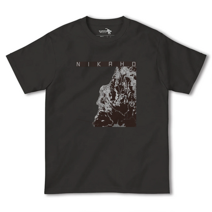 【にかほ（秋田県）】地図柄ヘビーウェイトTシャツ