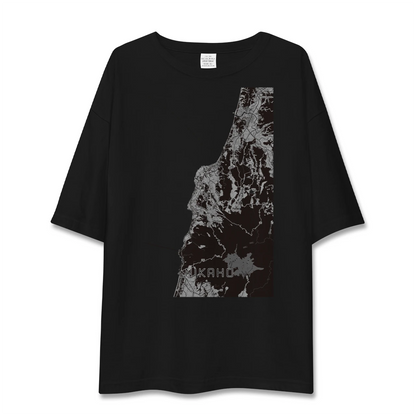 【にかほ（秋田県）】地図柄ビッグシルエットTシャツ