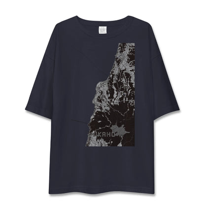 【にかほ（秋田県）】地図柄ビッグシルエットTシャツ