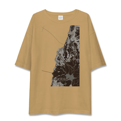 【にかほ（秋田県）】地図柄ビッグシルエットTシャツ