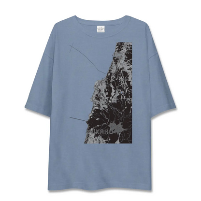 【にかほ（秋田県）】地図柄ビッグシルエットTシャツ