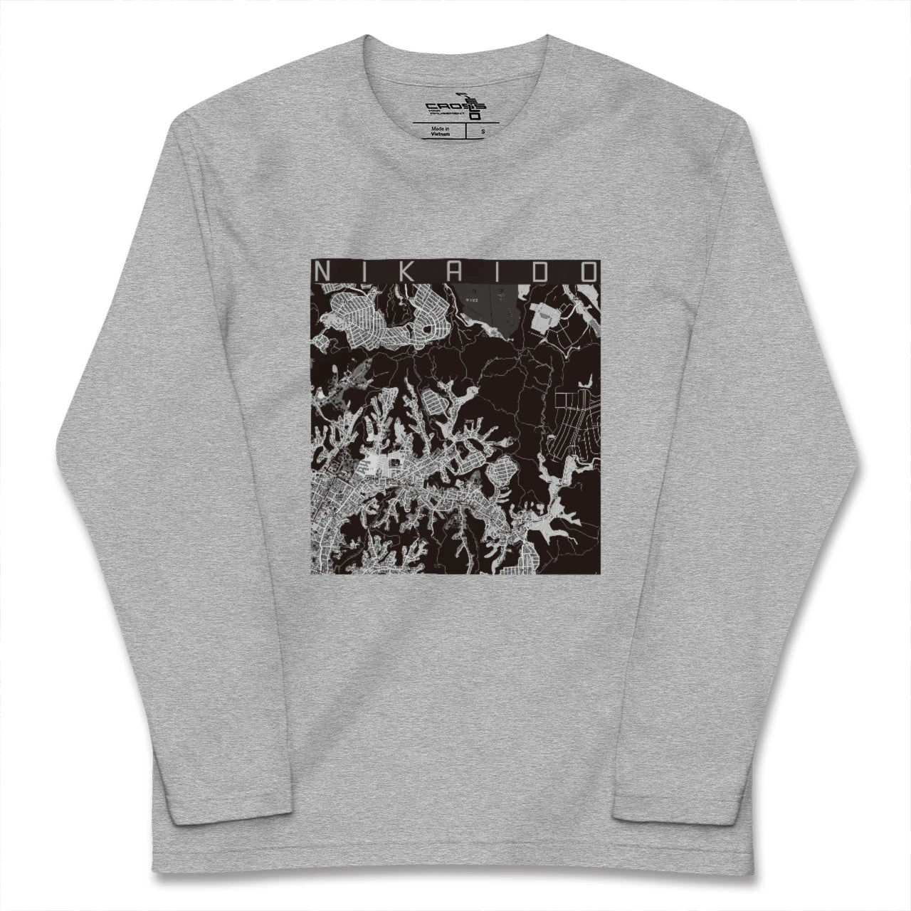 【二階堂（神奈川県）】地図柄ロングスリーブTシャツ