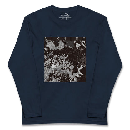 【二階堂（神奈川県）】地図柄ロングスリーブTシャツ
