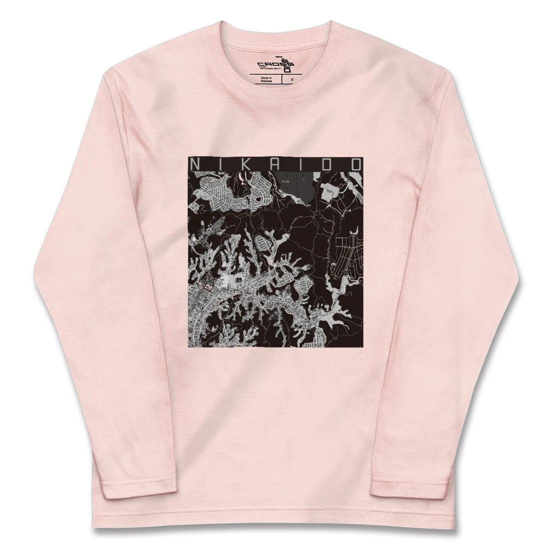 【二階堂（神奈川県）】地図柄ロングスリーブTシャツ