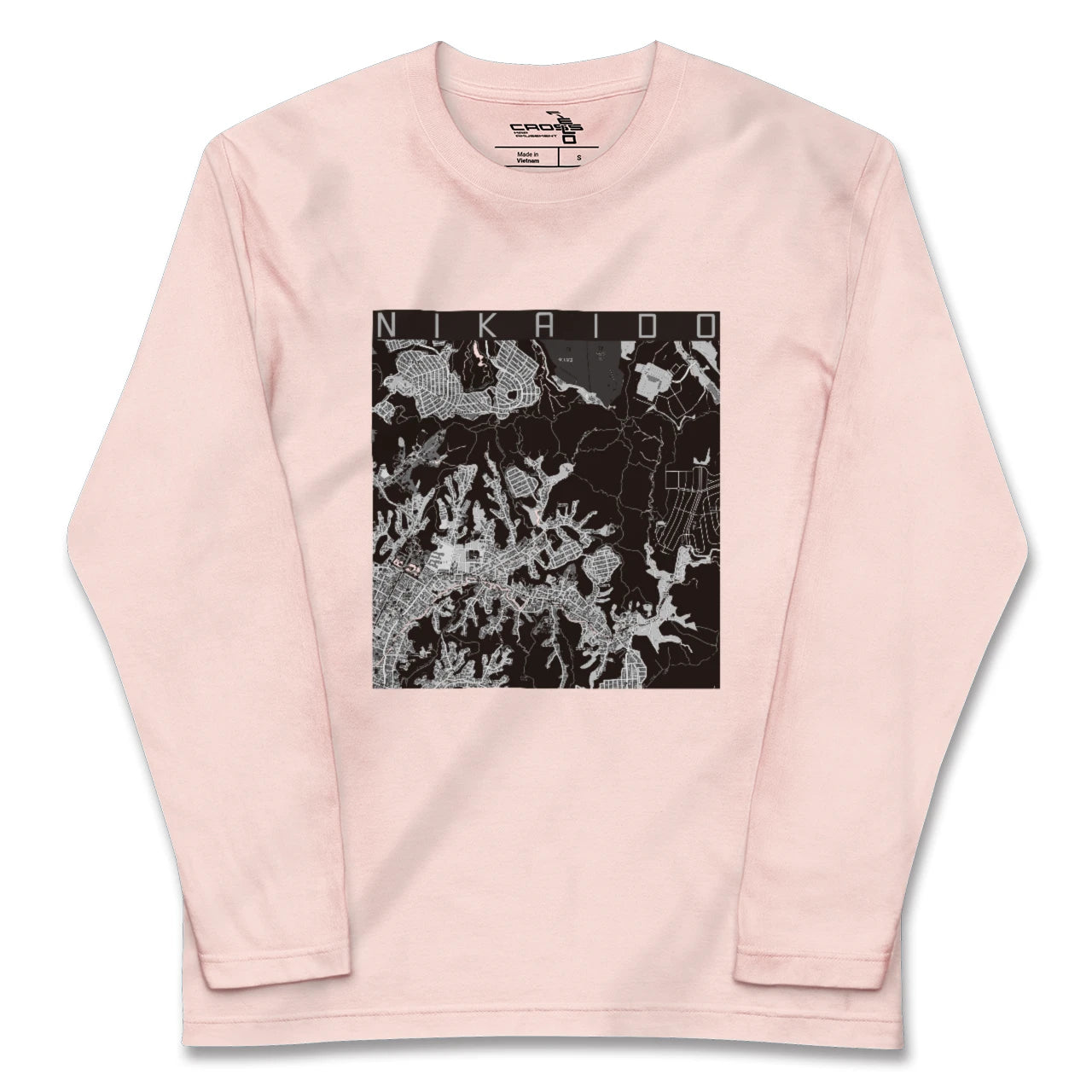 【二階堂（神奈川県）】地図柄ロングスリーブTシャツ