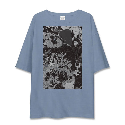 【二階堂（神奈川県）】地図柄ビッグシルエットTシャツ