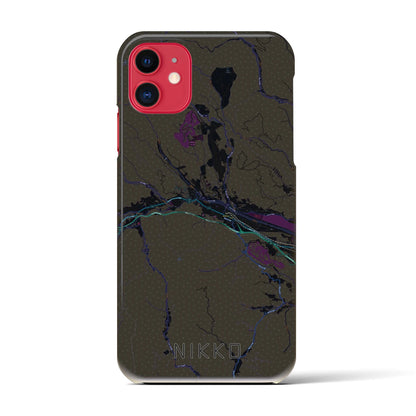 【日光（栃木県）】地図柄iPhoneケース（バックカバータイプ）