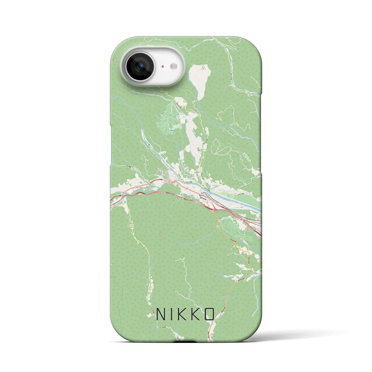 【日光（栃木県）】地図柄iPhoneケース（バックカバータイプ）