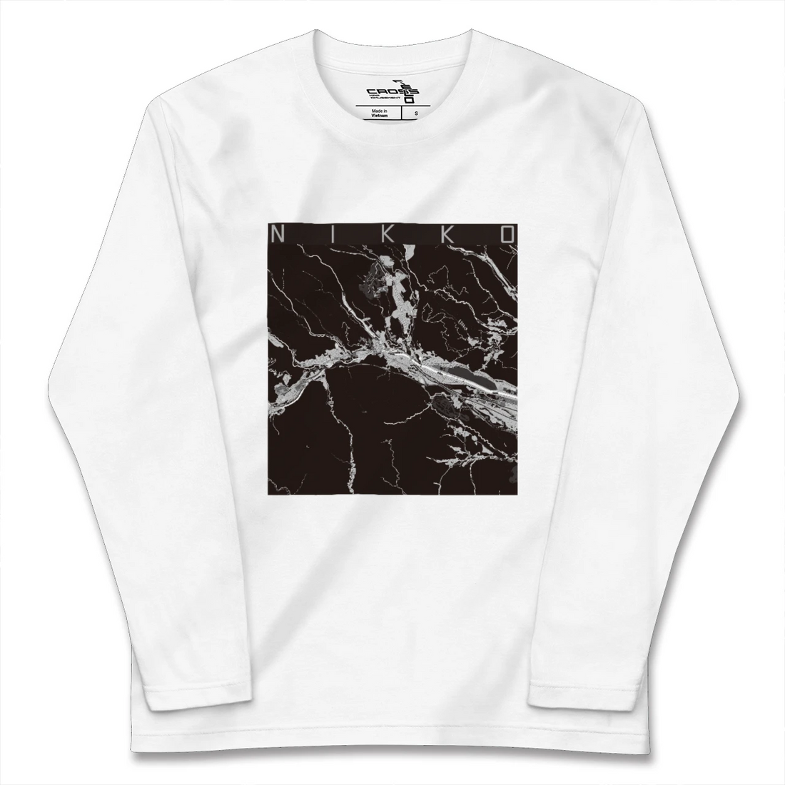 【日光(栃木県)】地図柄ロングスリーブTシャツ