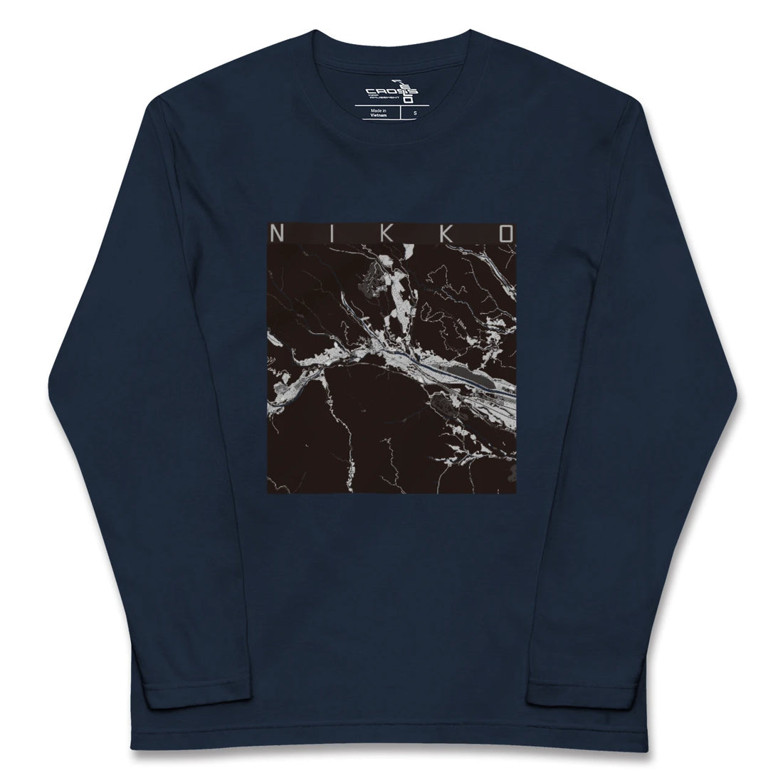 【日光（栃木県）】地図柄ロングスリーブTシャツ