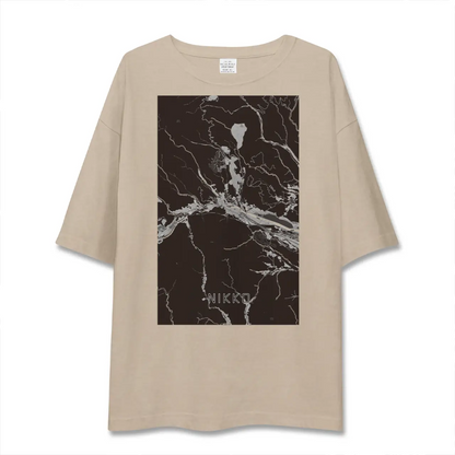 【日光（栃木県）】地図柄ビッグシルエットTシャツ