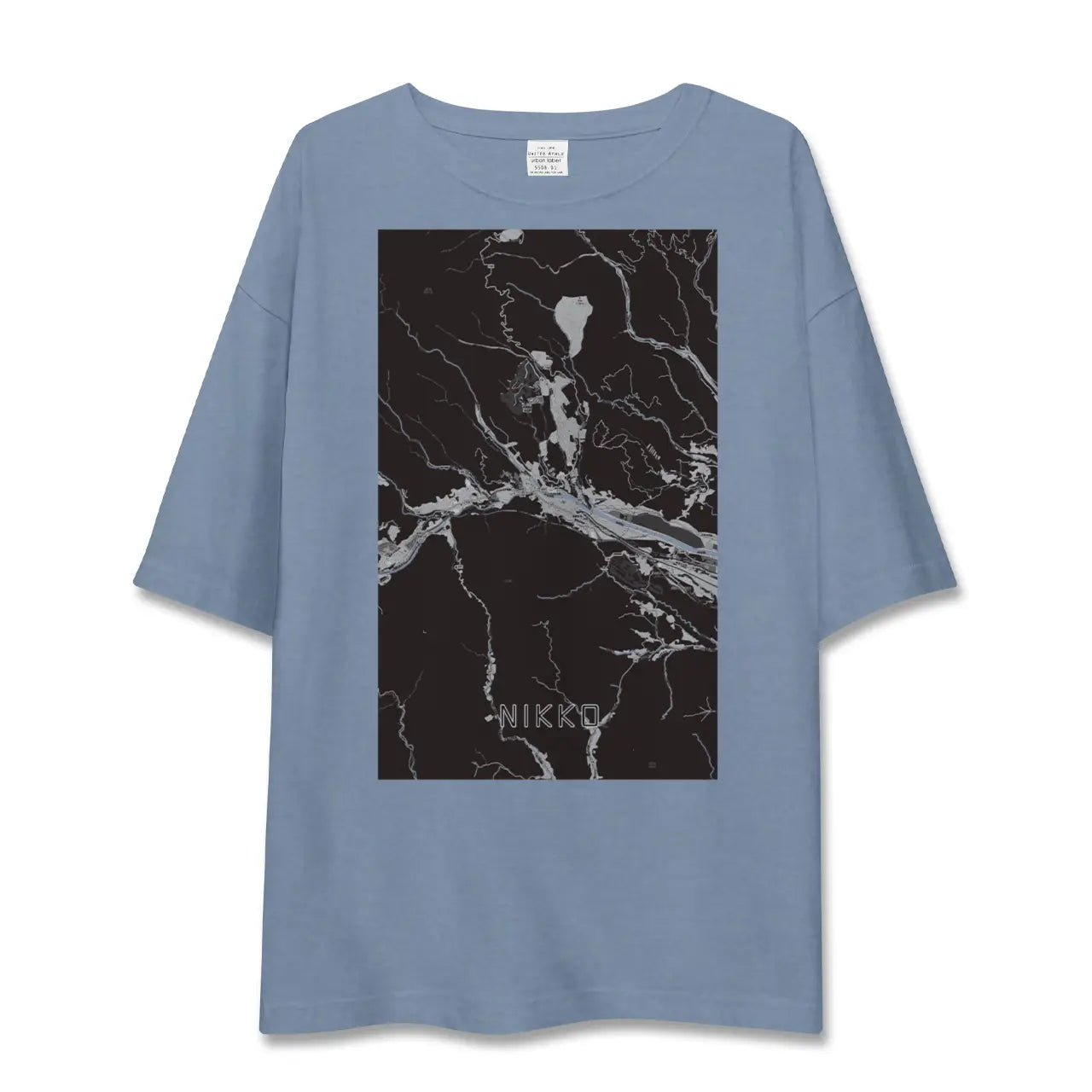 【日光（栃木県）】地図柄ビッグシルエットTシャツ