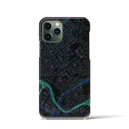 【人形町（東京都）】地図柄iPhoneケース（バックカバータイプ）