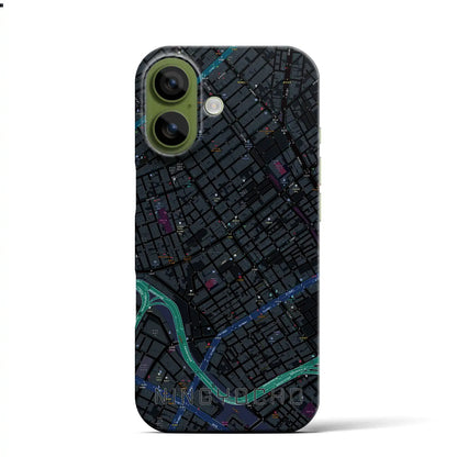 【人形町（東京都）】地図柄iPhoneケース（バックカバータイプ）