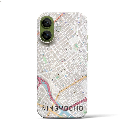 【人形町（東京都）】地図柄iPhoneケース（バックカバータイプ）