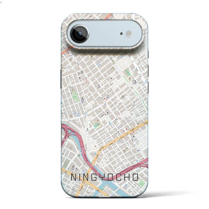 【人形町（東京都）】地図柄iPhoneケース（バックカバータイプ）