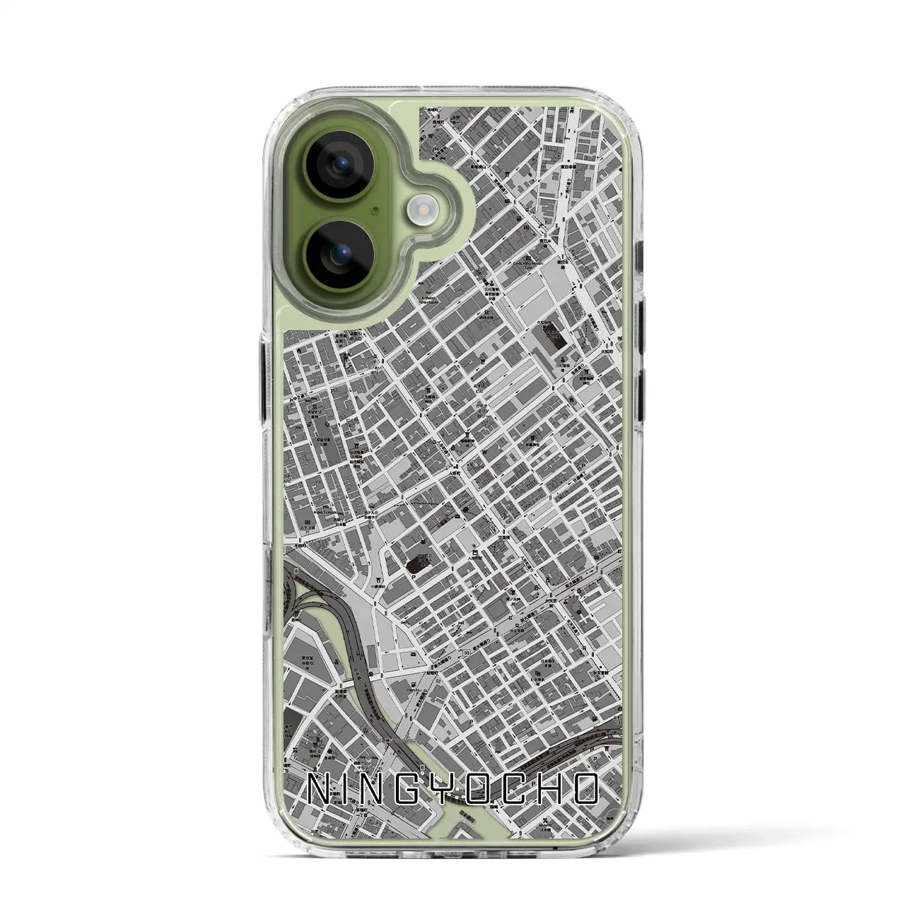 【人形町（東京都）】地図柄iPhoneケース（MagSafeタイプ）