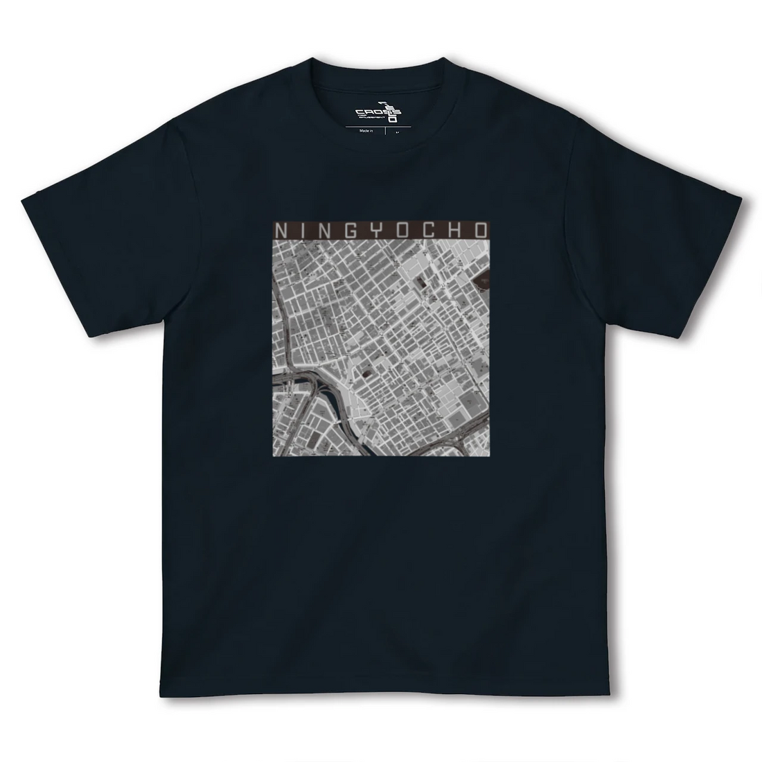 【人形町(東京都)】地図柄ヘビーウェイトTシャツ