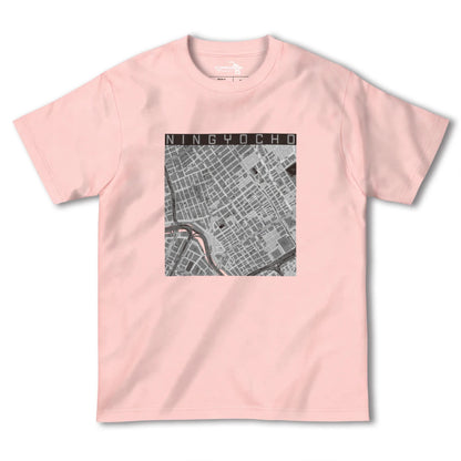 【人形町（東京都）】地図柄ヘビーウェイトTシャツ