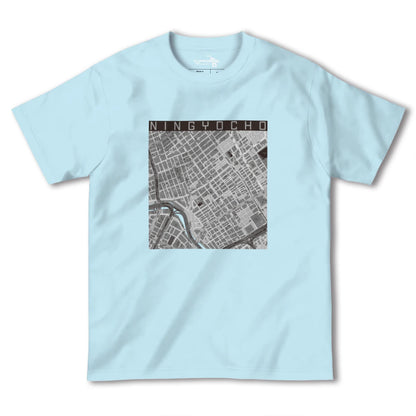 【人形町（東京都）】地図柄ヘビーウェイトTシャツ