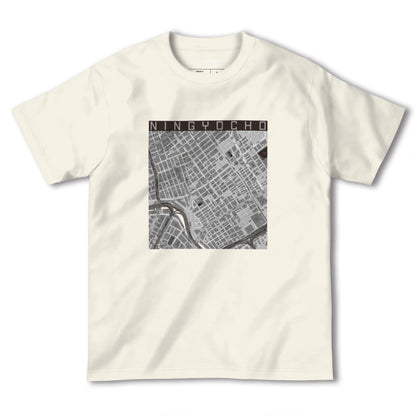 【人形町（東京都）】地図柄ヘビーウェイトTシャツ