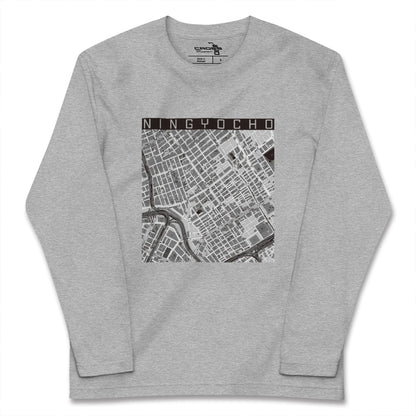 【人形町（東京都）】地図柄ロングスリーブTシャツ