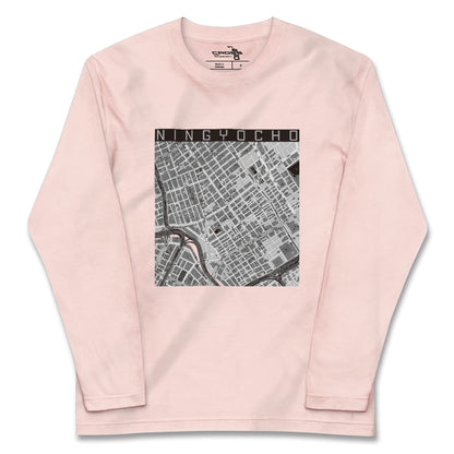 【人形町（東京都）】地図柄ロングスリーブTシャツ
