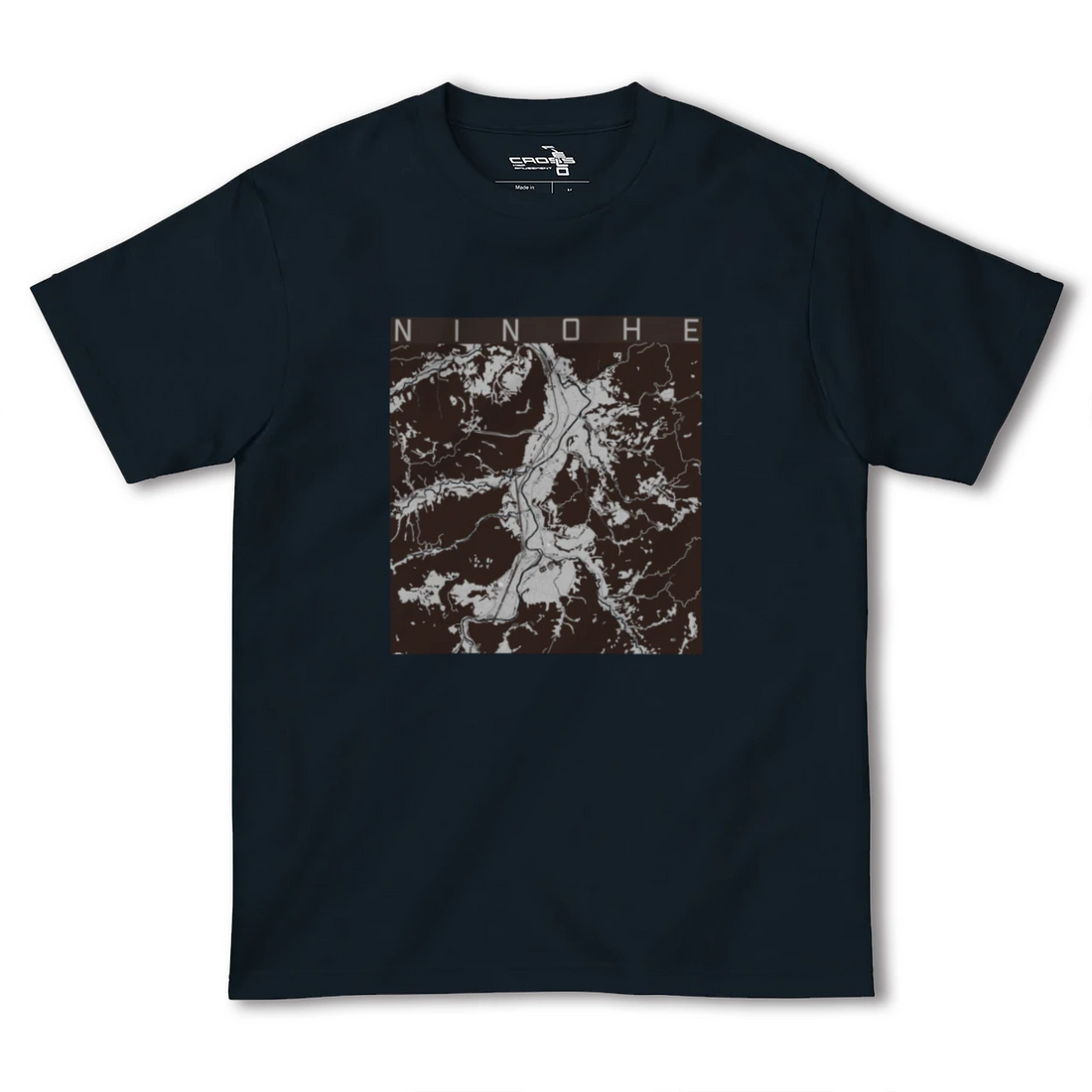 【二戸(岩手県)】地図柄ヘビーウェイトTシャツ
