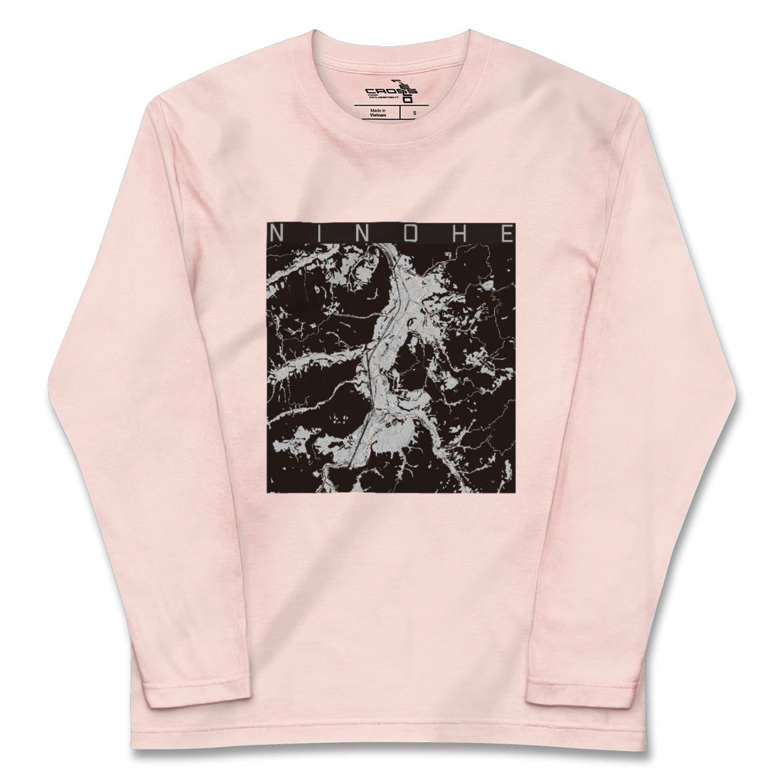 【二戸(岩手県)】地図柄ロングスリーブTシャツ