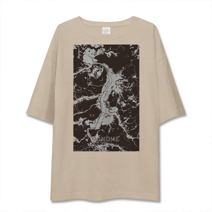 【二戸（岩手県）】地図柄ビッグシルエットTシャツ