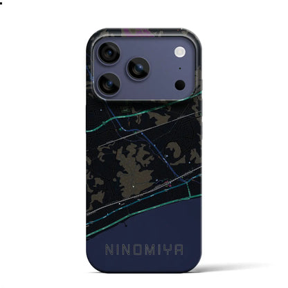 【二宮（神奈川県）】地図柄iPhoneケース（バックカバータイプ）