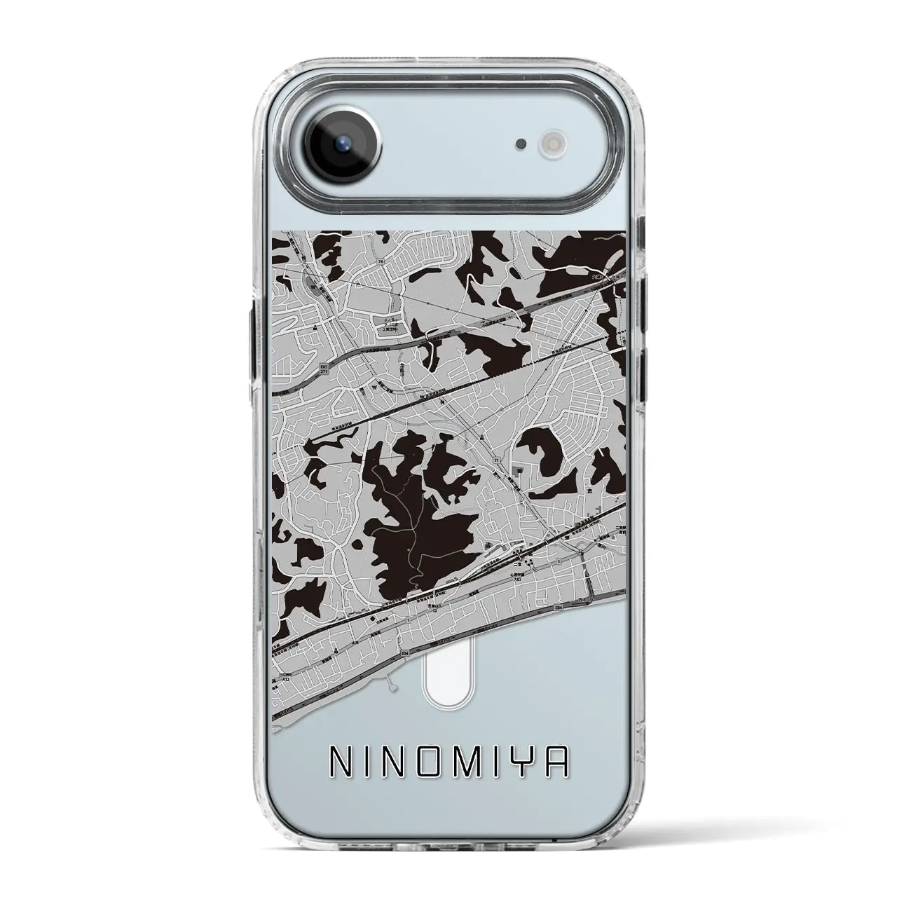 【二宮（神奈川県）】地図柄iPhoneケース（MagSafeタイプ）