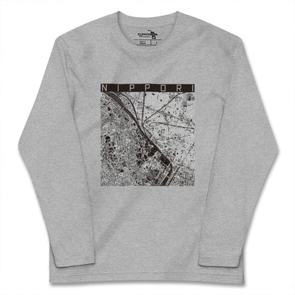 【日暮里（東京都）】地図柄ロングスリーブTシャツ