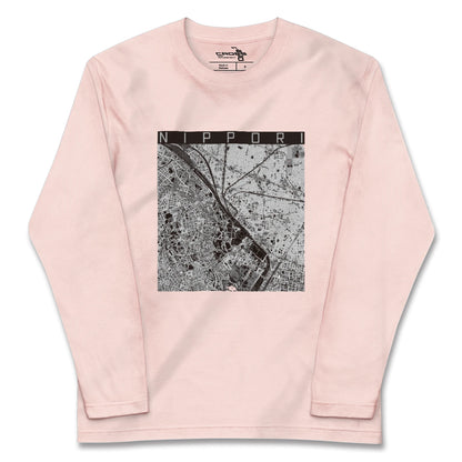 【日暮里（東京都）】地図柄ロングスリーブTシャツ