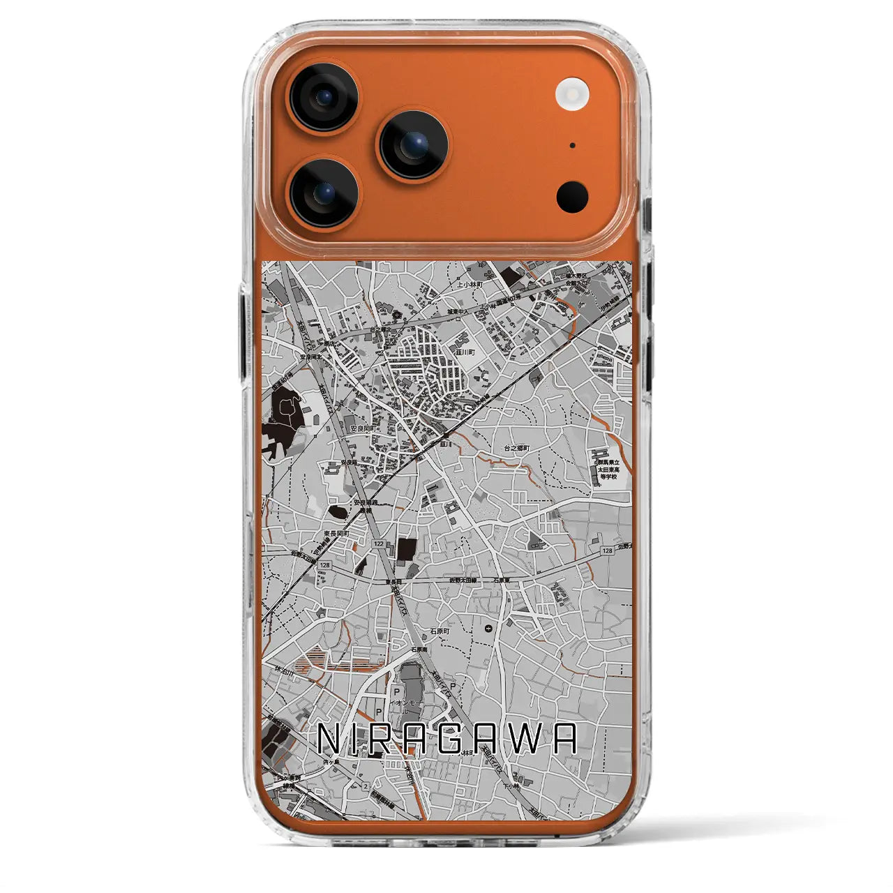 【韮川（群馬県）】地図柄iPhoneケース（MagSafeタイプ）