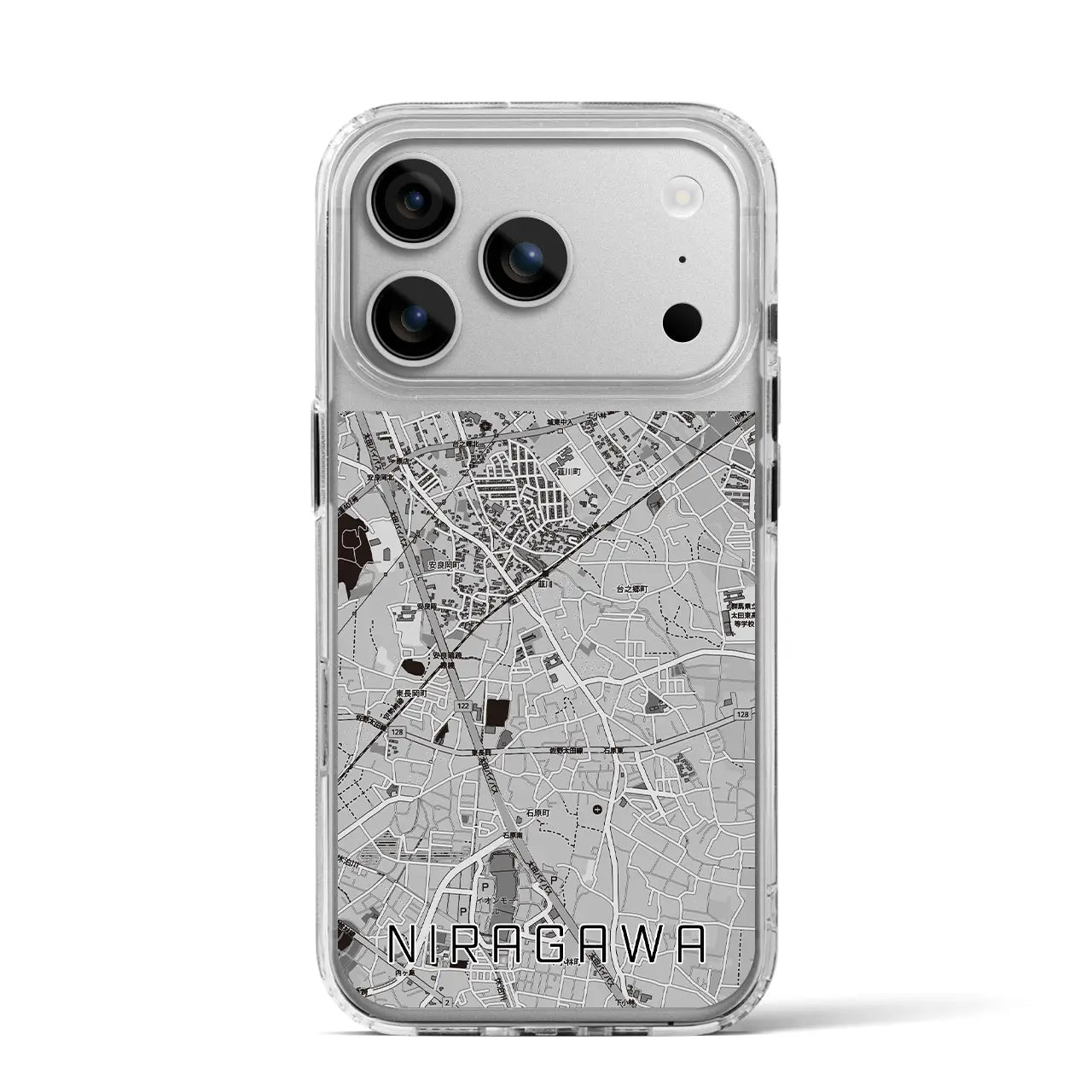 【韮川（群馬県）】地図柄iPhoneケース（MagSafeタイプ）