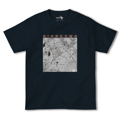 【韮川（群馬県）】地図柄ヘビーウェイトTシャツ