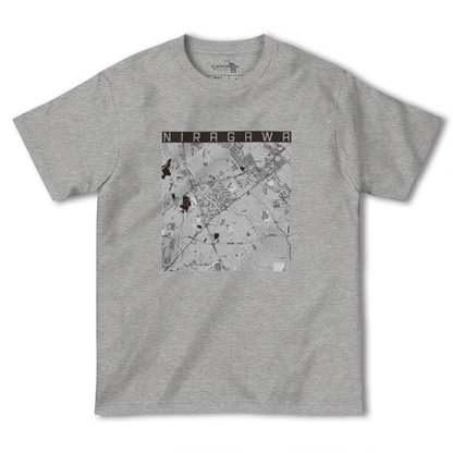 【韮川（群馬県）】地図柄ヘビーウェイトTシャツ